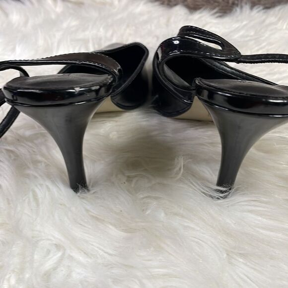 PIERRE DUMAS Womens Pointed Toe Black Stiletto Heels Witchy Fairy Goth Size 7M - Picture 6 of 9